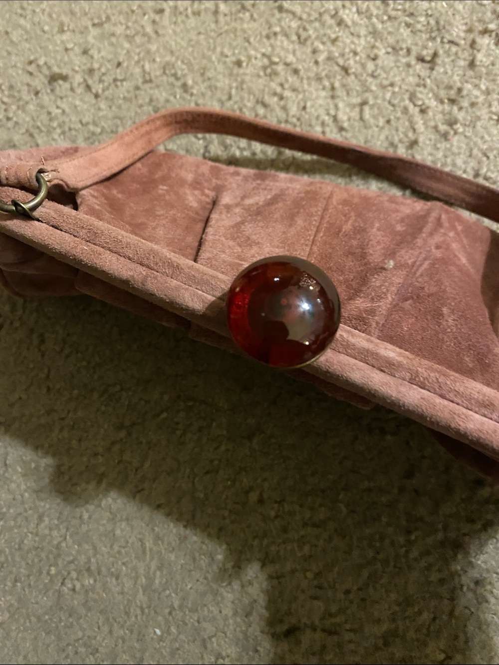 LK Bennett Rose Suede Pleated Shoulder Bag - Picture 3 of 6